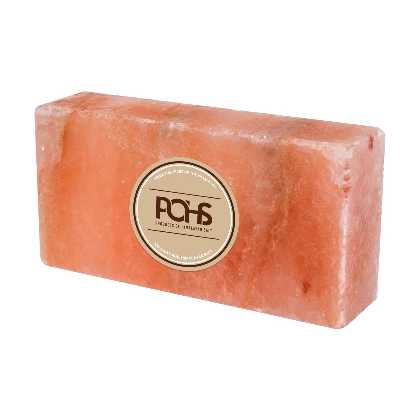 POHS Himalayan Animal Salt Lick, 8x4x2 Natural Mineral Salt Block, Pack of 1, 5.5 lbs