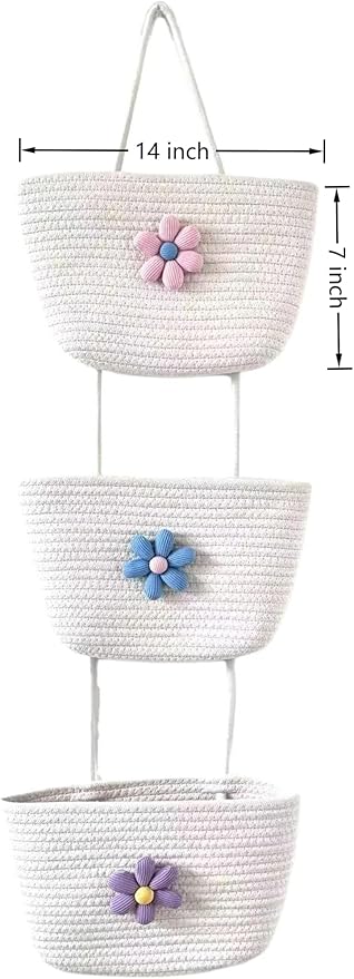 Nursery Must-Have! 3-Tier Cotton Hanging Baskets