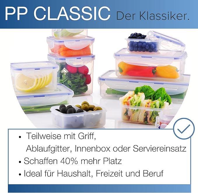 LOCK & LOCK Easy Essentials Food Storage lids/Airtight containers, BPA Free