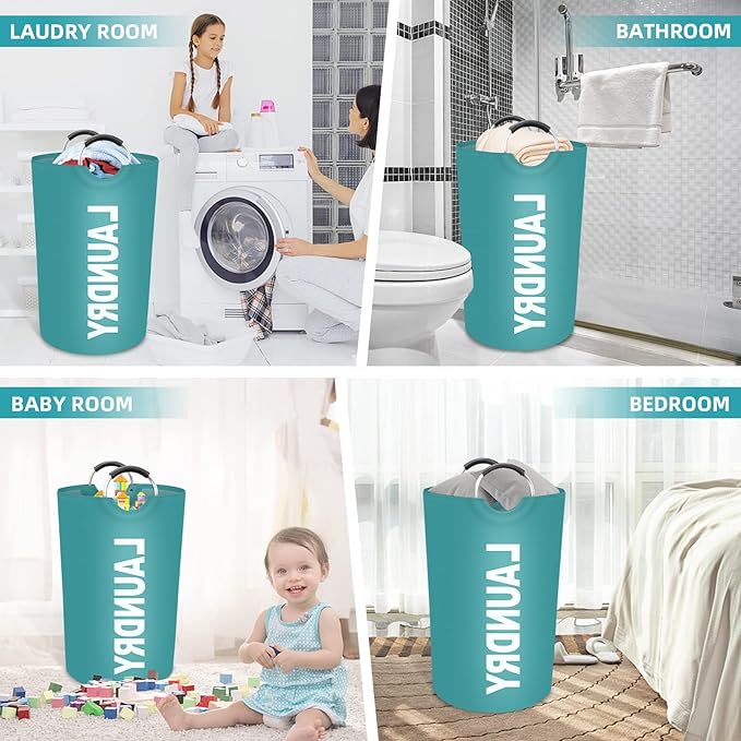 StorageRight 115L Large Laundry Basket, Laundry Hamper, Dirty Clothes Hamper