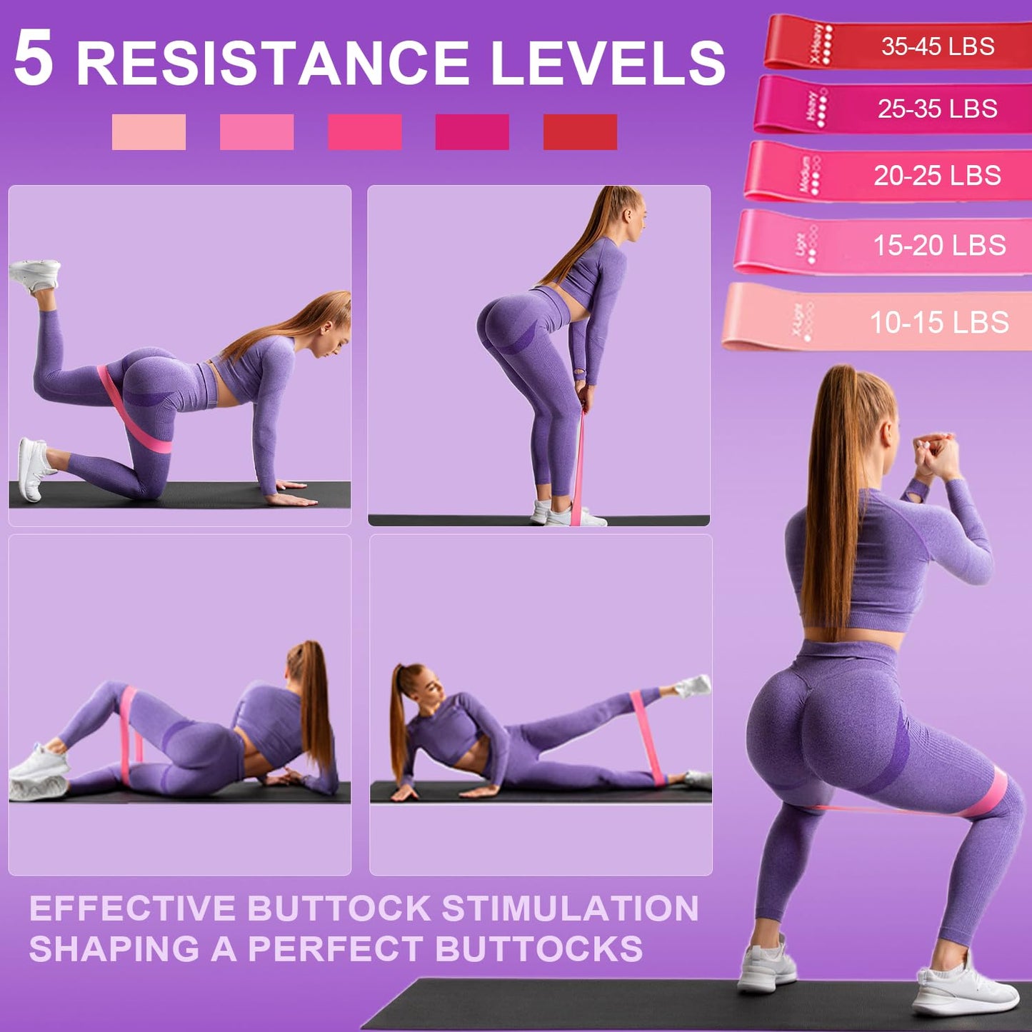 Pilates Ring Equipment Set, Home Pilates Kit for Women with 13’’ Magic Ring with Dual Padded Handles, Small Pilates Ball, 5 Resistance Bands & Complete Fitness Guide, Pilates Essential Accessories