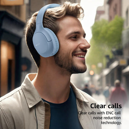 TOZO Bluetooth 5.4 Over Ear Headphones,70H Playtime with Mic,Delay Mode,Foldable Wireless Headset,Deep Bass Stereo Sound,Customizable 32 EQ Music Mode Via Button & App,for Travel and Home, Upgraded