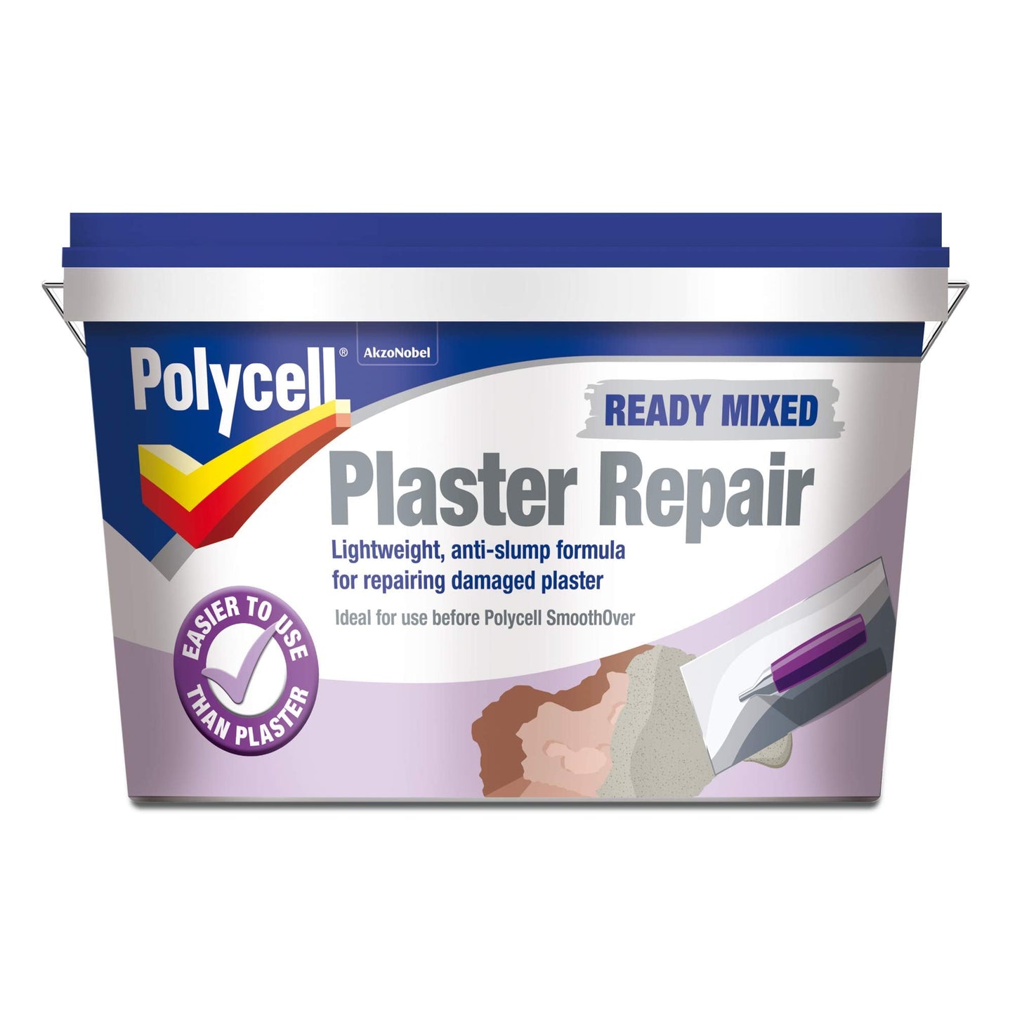 Polycell PLCPRPS25L Plaster Repair Polyfilla Ready Mixed - 2.5 L, Multicolor