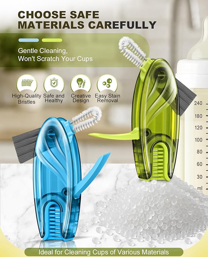 4 in 1 Cup Lid Gap Cleaning Brush Set 2 Pcs
