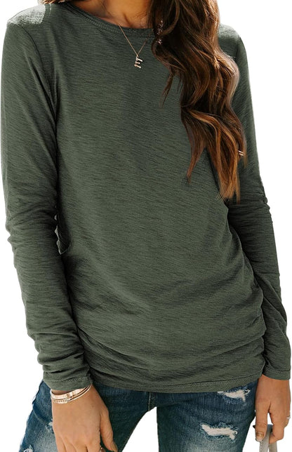 AUTOMET Long Sleeve Shirts for Women Business Casual Tops Fall Fashion Clothes Workout Plus Size Teacher Winter Outfits 2025