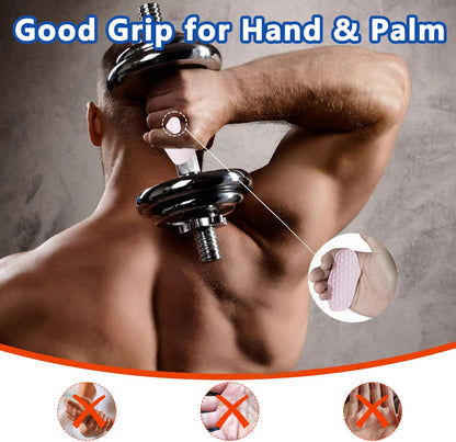 Epritliber Silicone Gym Grips for Weight Lifting,Workout Gloves for Women Men Alternative,Anti Slip Gym Workout Grip,Rubber Gym Hand Grips-Weightlifting Grips Pad for Barbell,Pull Up,Ryptfit,Training