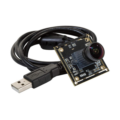 Arducam 1080P Low Light WDR Ultra Wide Angle USB Camera Module for Computer, 2MP CMOS IMX291 160 Degree Fisheye Mini UVC USB2.0 Webcam Board with Microphone, 3.3ft Cable for Windows Linux Mac OS