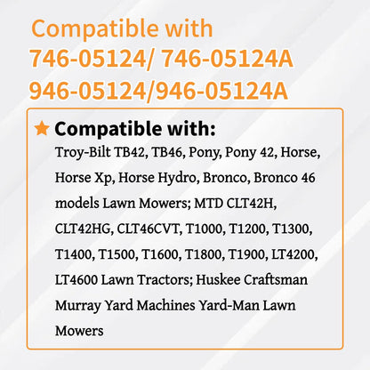 HMETTADC 946-05124A 746-05124A Deck Engagement Cable 32 Inch Compatible with MTD Craftsman Troy-Bilt Pony Bronco Huskee LT4200 746-05124A 746-05124 946-05124 TB42 TB46 T1000 T1100 Lawn Mower