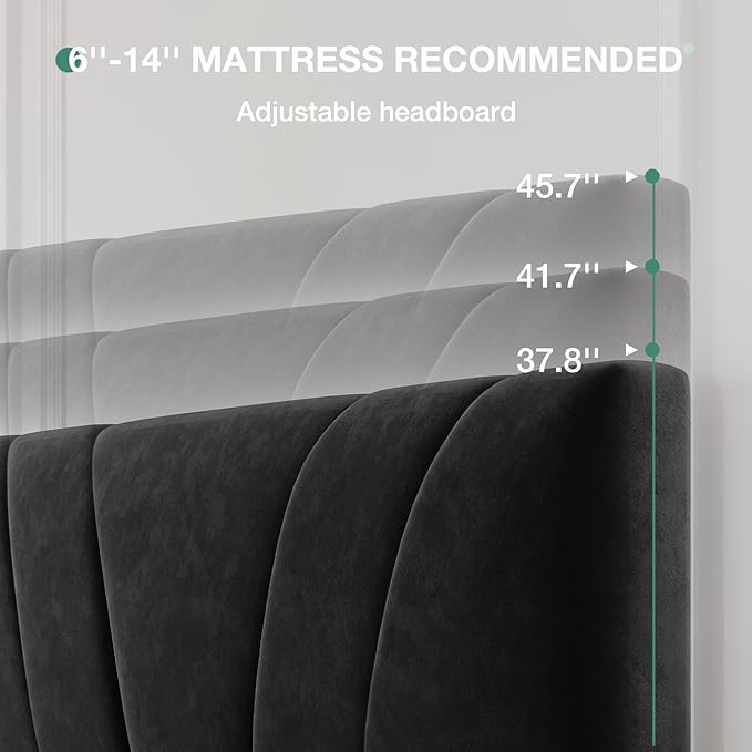 Novilla Queen Bed Frame, Queen Size Bed Frame