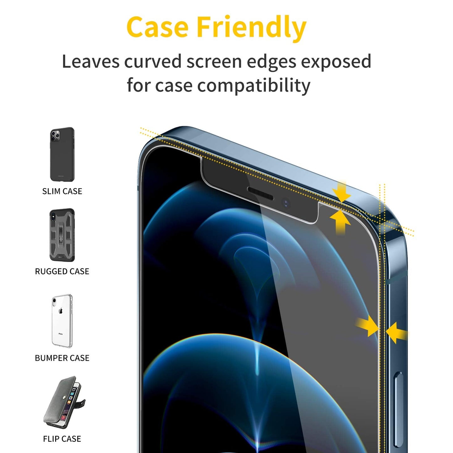 UNBREAKcable Shatterproof Tempered Glass Screen Protector for iPhone SE 2022/SE 2020, iPhone 8/7 [3-Pack] [99.99% HD Clear] [Easy Installation Frame] [9H Hardness][Bubble Free] for Apple 4.7''