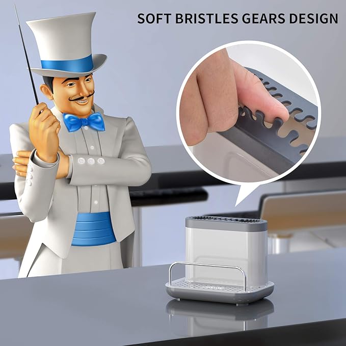 MR.SIGA Sink Caddy, Kitchen Sink Organizer Sponge Brush Holder