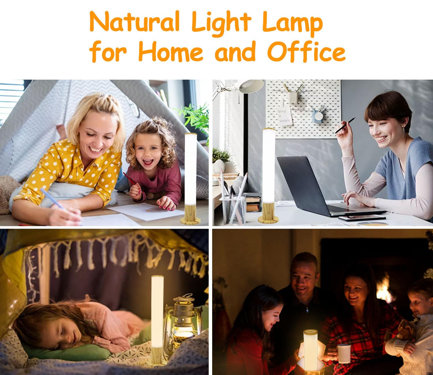 Light Therapy Lamp 10000 Lux, Happy Sun Lamp UV-Free with 3 Color Temperatures, Adjustable Brightness, Timer & Memory Function, Bright Sunlight Lamps, Full Spectrum Light Perfect for Home, Office