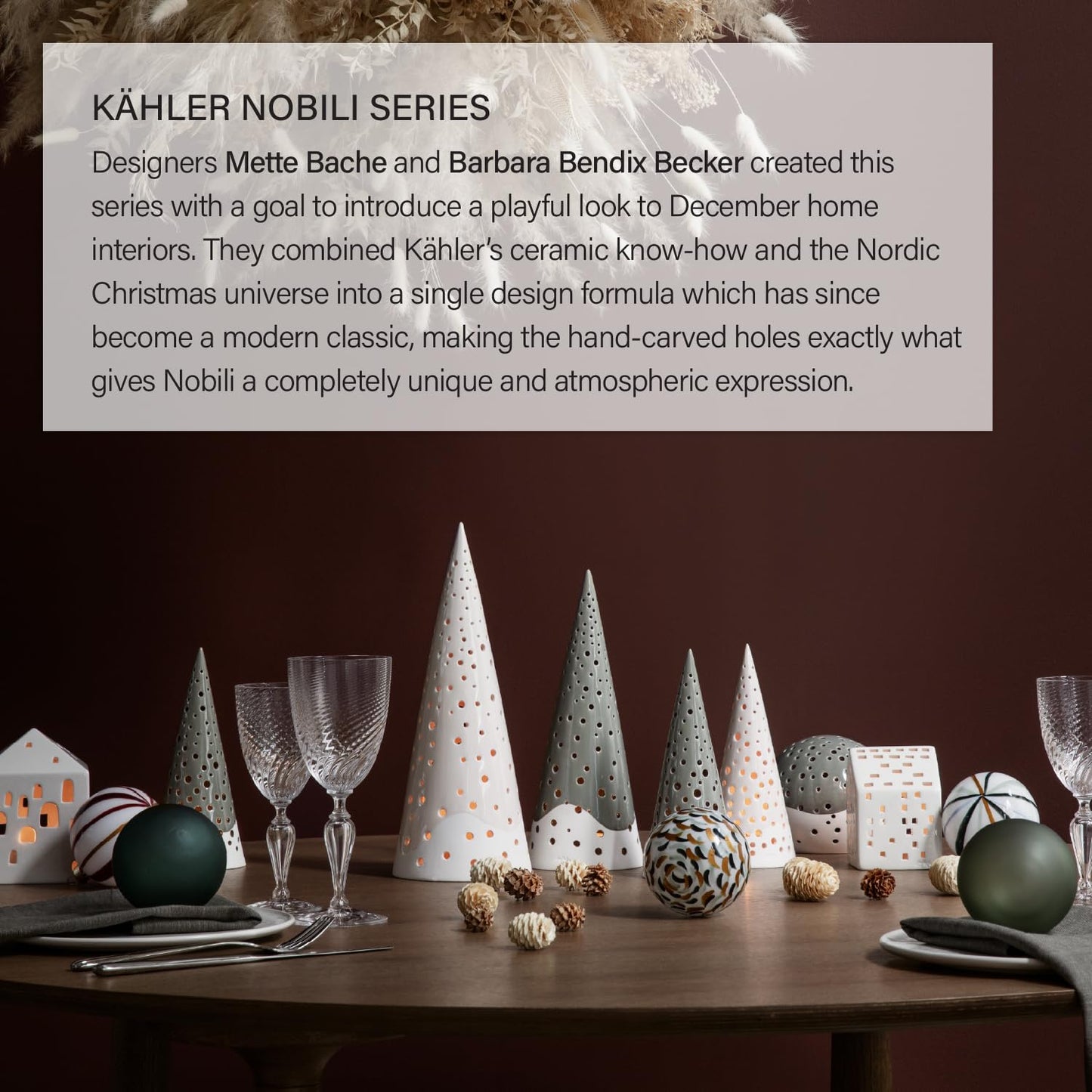 Kahler Nobili Tealight Holder | Snow White Bone China | 10 Inch