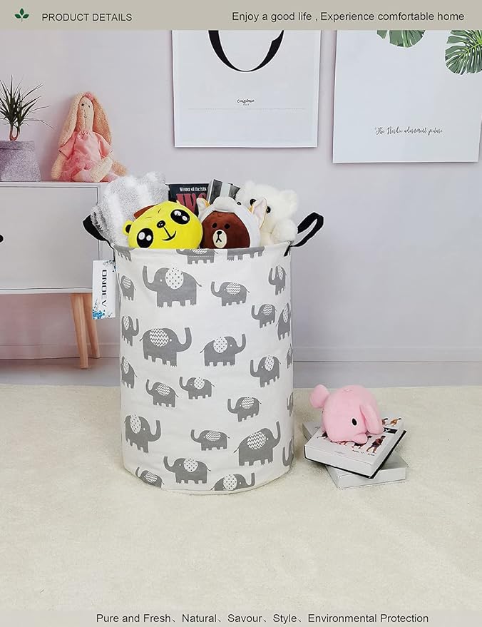 Round waterproof laundry basket gift basket, suitable