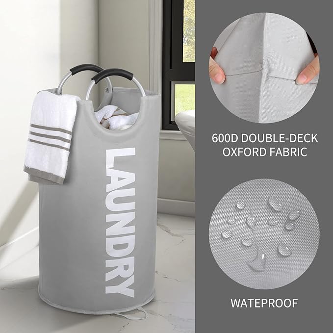 ZEROJETLAG 115L X-Large Laundry Basket Collapsible Hamper