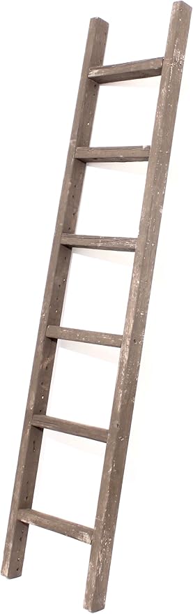 BARNWOODUSA Rustic Decorative Ladder