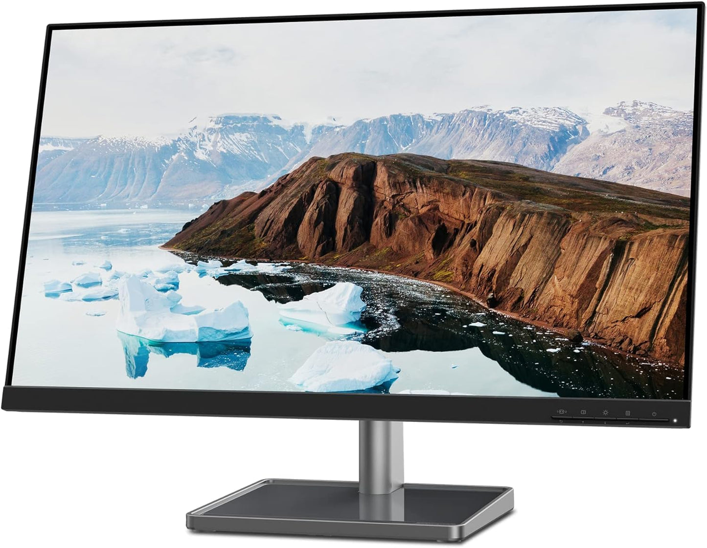Lenovo L22e-40 Monitor, 21.45” FullHD Resolution, 250 nits Brightness, 75Hz Refresh Rate, AMD FreeSync, HDMI and VGA Ports, Tilt-Adjustable Stand, Natural Low Blue Light, Cloud Grey