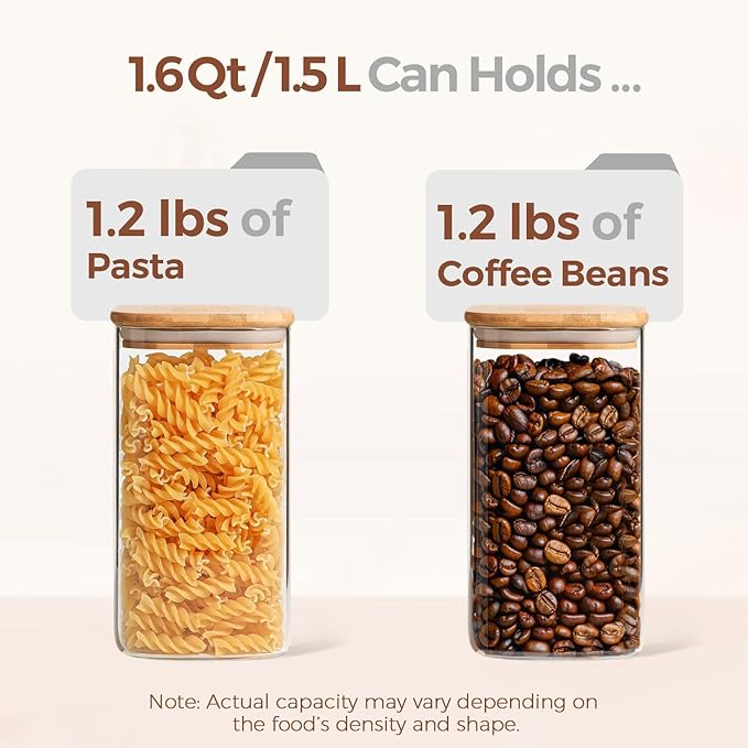 ComSaf Airtight Glass Storage Canister