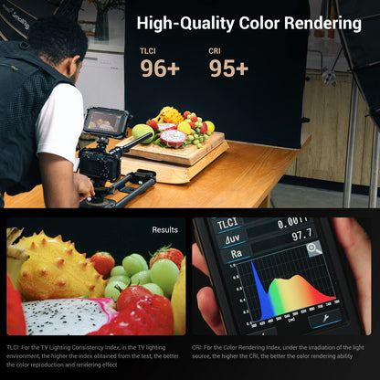 SmallRig RC 220B 220W Bi-Color LED Video Light 2700K-6500K 84500 Lux@3.3ft Continuous Lighting CRI 95+ TLCI 96+ w/Bowens Mount, Manual and App Control Remotely Professional Studio Spotlight