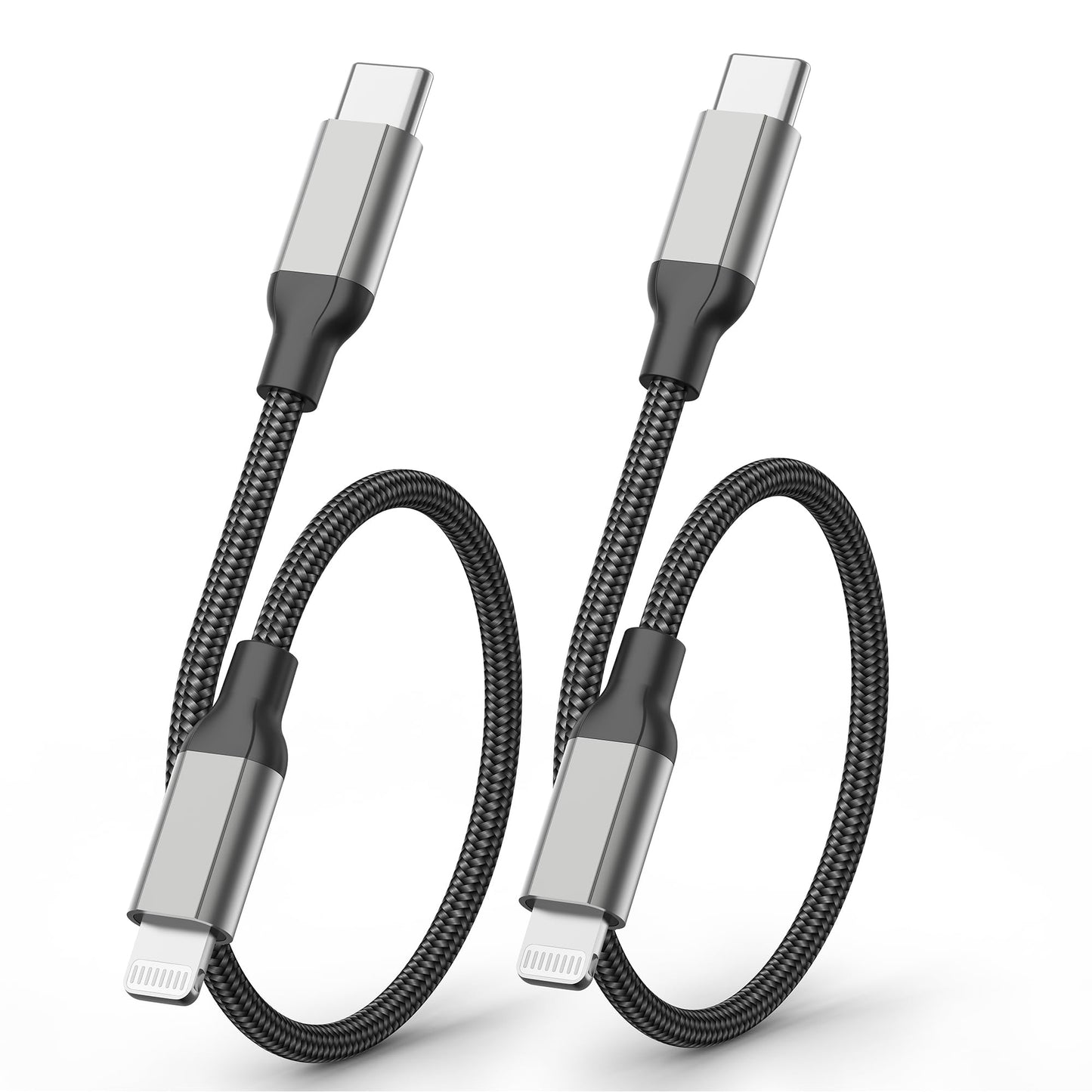 2Pack MFi Certified 3ft USB-C to Lightning Cable - Fast Charging for iPhone 14-8, iPad