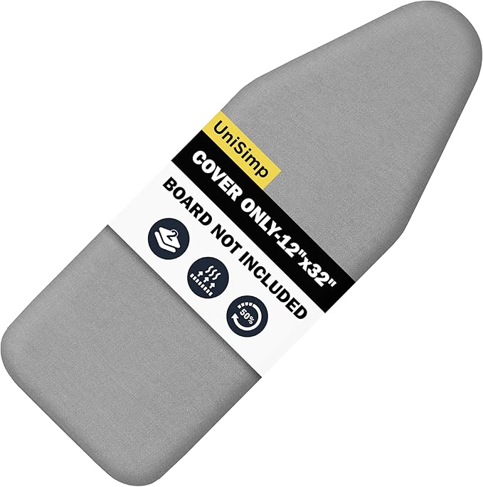 Small Ironing Board Cover and Pad 12"x32" Small Iron Board Cover