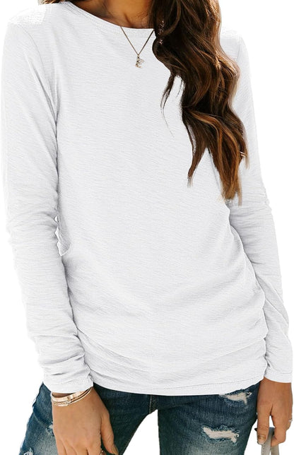 AUTOMET Long Sleeve Shirts for Women Business Casual Tops Fall Fashion Clothes Workout Plus Size Teacher Winter Outfits 2025