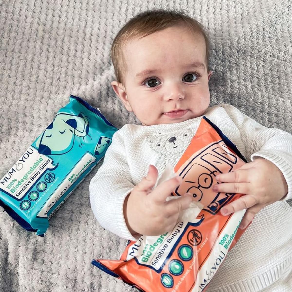 Mum & You Baby Wipes Multipack - 672 Biodegradable Wet Wipes (12 Packs) | 99.4% Water Wipes for Sensitive Newborn Skin | Baby Wipes Bulk, Bum Wipes, Wet Tissue, Eco-Friendly wet wipes baby