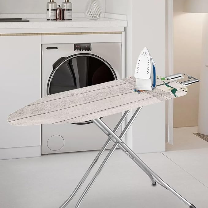 Wood Dragonfly Ironing Board Cover and Pad Standard Size 15x54, Thick Padding