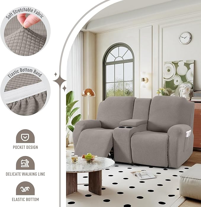 TAOCOCO Loveseat Recliner Cover