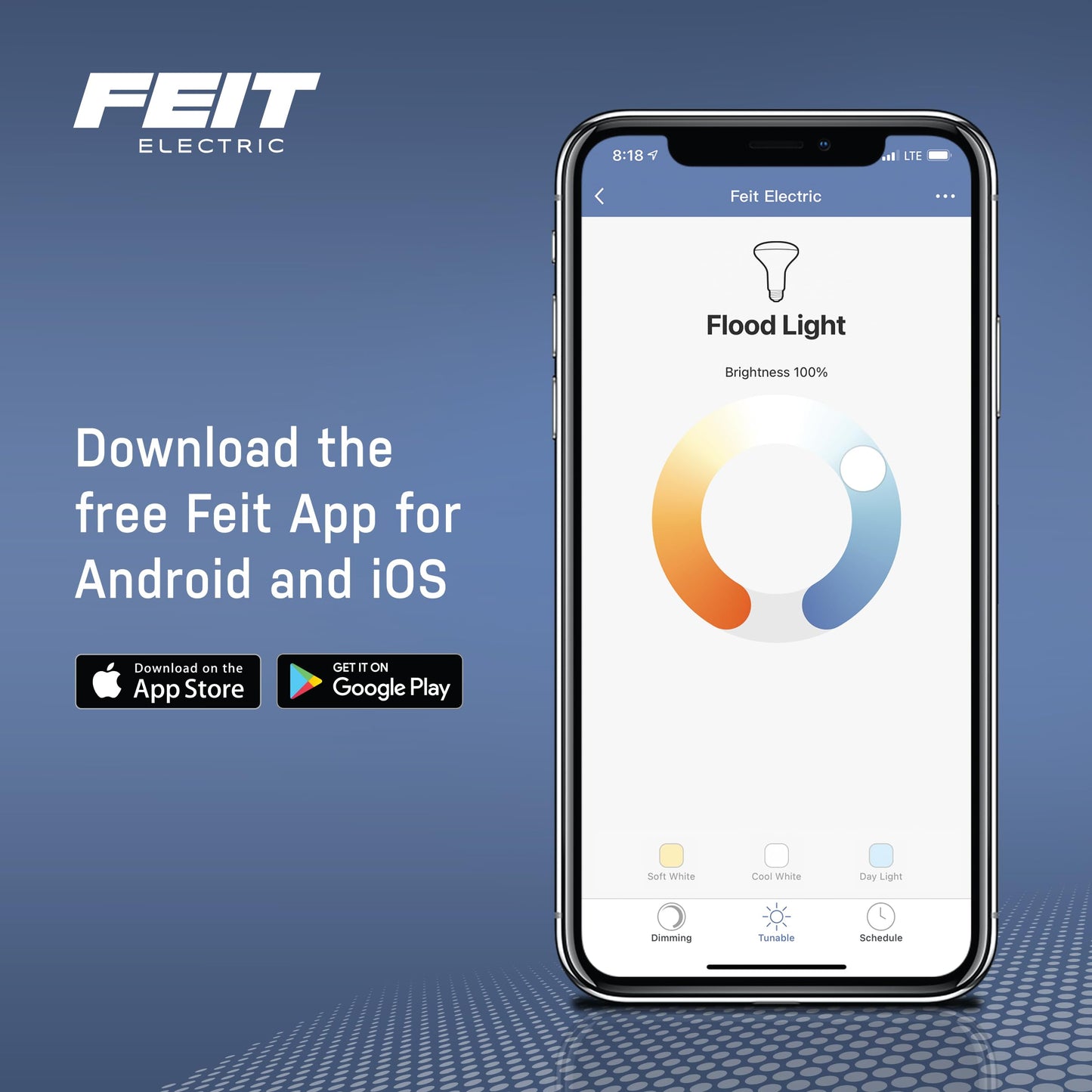 Feit Electric Smart Light Bulbs, 2.4Ghz WiFi Light Bulbs, No Hub Needed, Works with Alexa and Google, Dimmable 60 Watt = LED 9W, OM60/950CA/AG/3, 5000K Day Light, 3 Pack