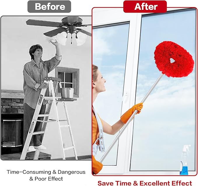 Ceiling Fan Cleaner Duster Reusable Microfiber Ceiling Fan Blade Cleaner