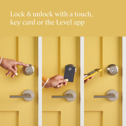 Level Bolt Smart Deadbolt - Make Your Lock Smart & Keep Your Existing Hardware and Keys - Keyless Entry via Level App (iOS & Android) - Works with Apple Home