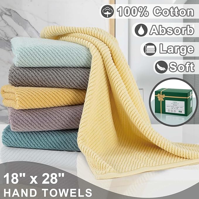 VOOVA & MOVAS White Hand Towels