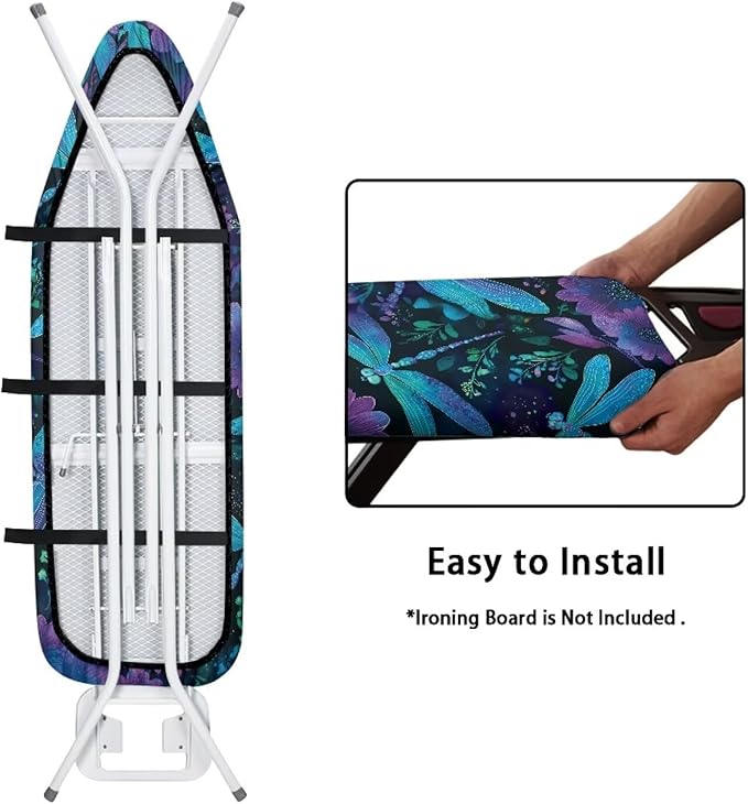 Blue Dragonfly Ironing Board Cover Fits Standard Size Elasticized Edges Home