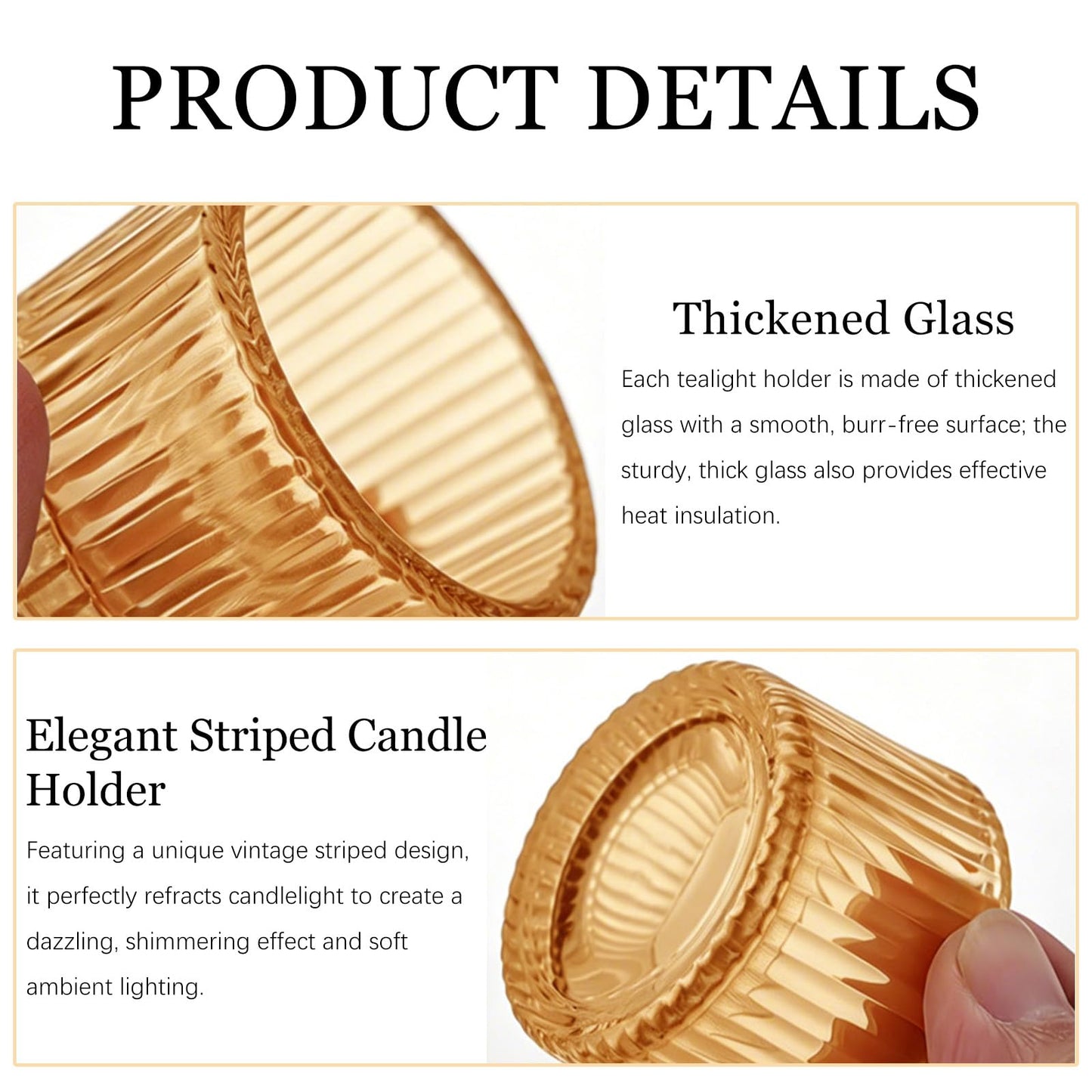 Gold Glass Votive Candle Holders 12 Pack, Small Glass Cups for Tea Lights, Wedding Centerpieces, Table Decorations, Home Decor, Party Favors, Bulk Set of 12
