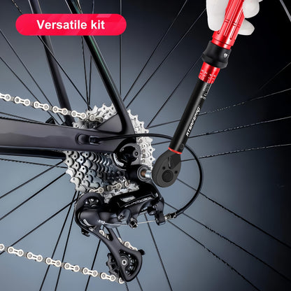 ATsafepro Bike Torque Wrench Set 1/4 Inch,3-25Nm, 61 Piece Magnetic Ratchet Screwdriver Set,Small Torque Wrench with Bits and Extension Rod for Bicycle Maintenance, DIY