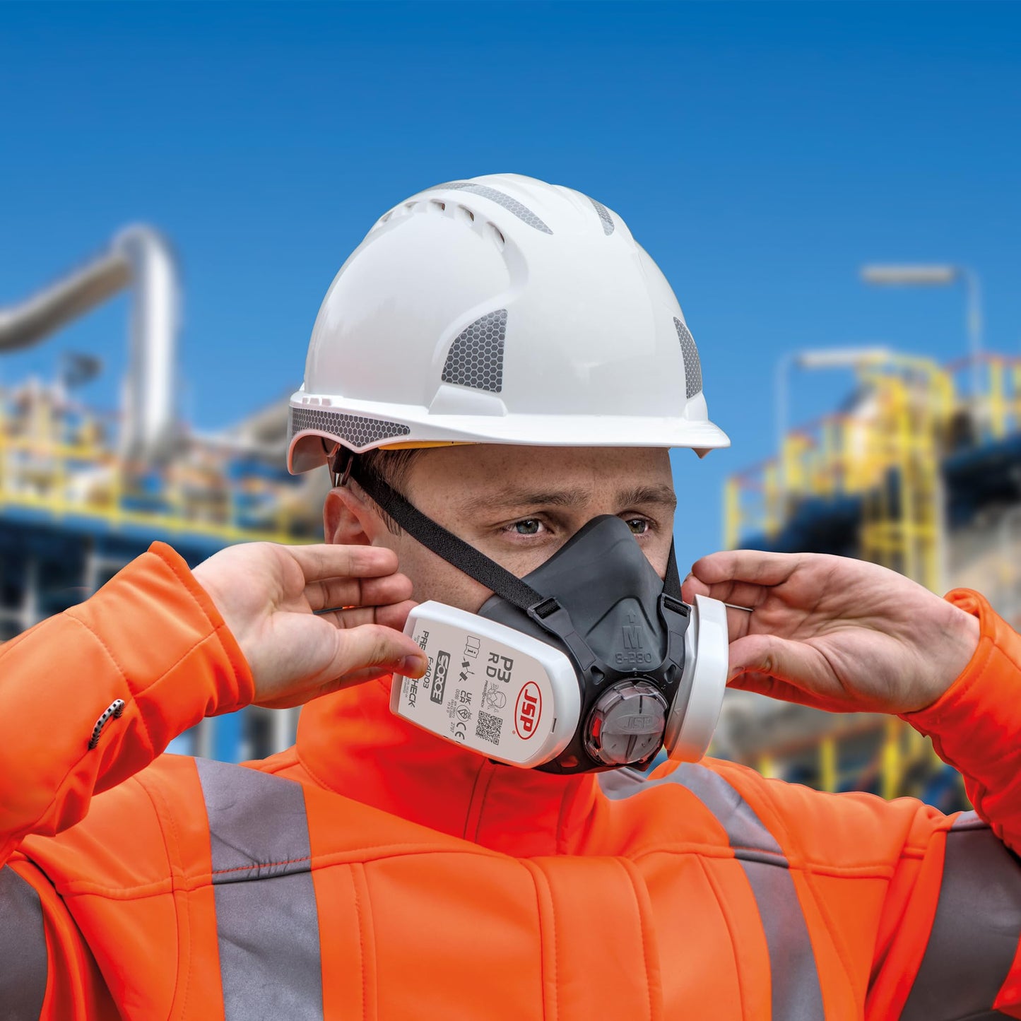 JSP Force®8 Half-Mask Respirator with PressToCheck™ - P3 Filters (BHT0A3-0L5-N00)