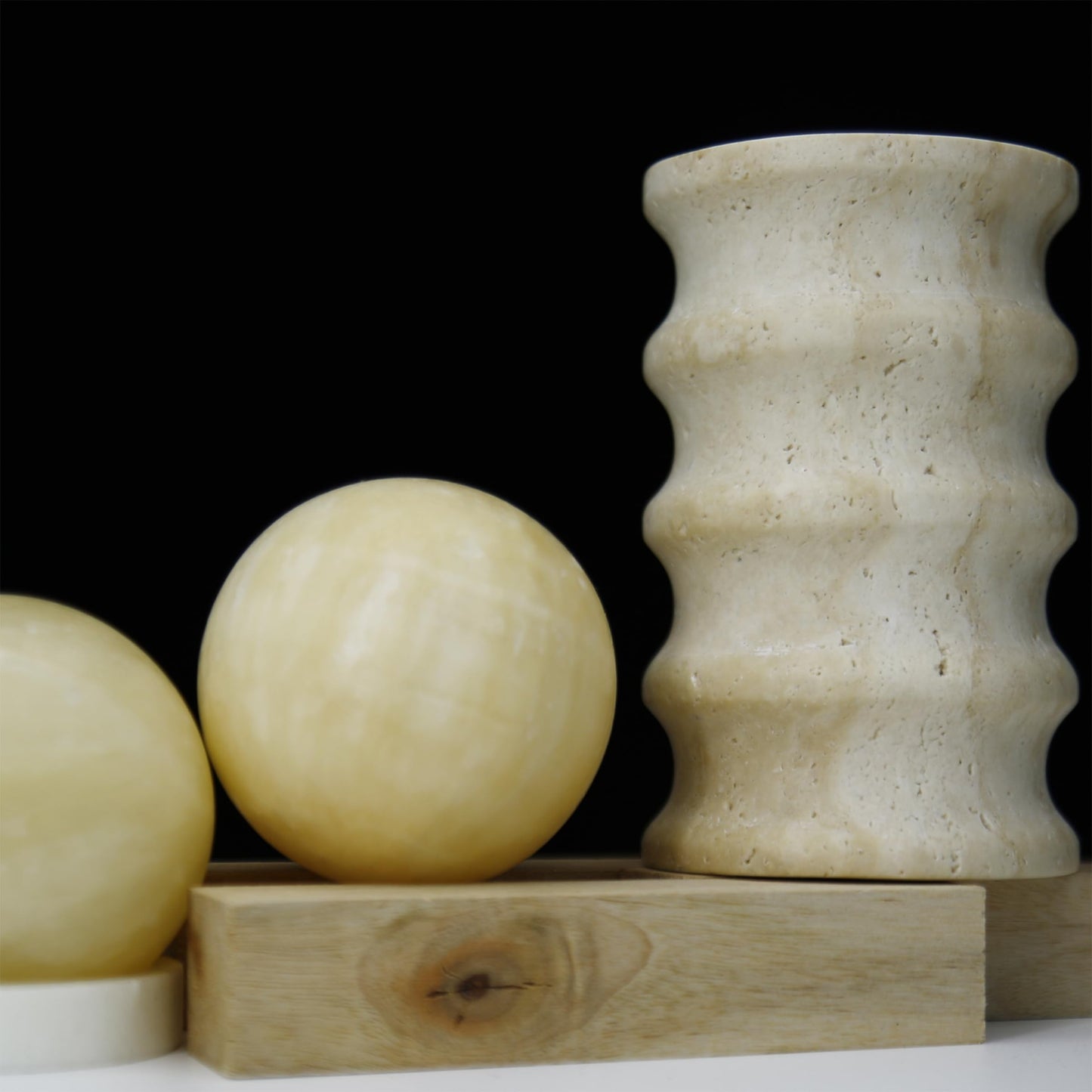 Candle Stick Holder Decor, Natural Travertine Stone Candlestick Holders for 3/4 Inch Candlesticks, Pillar & Taper Candles, Rustic Table Centerpieces, Home Dining Party Wedding Birthday,Fit 0.75-0.85"