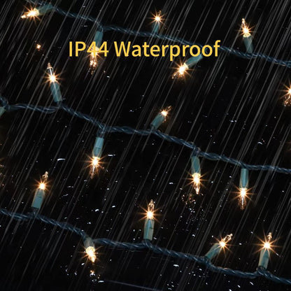 GLOWNOVA Green Wire,Clear Incandescent Bulb 300 Mini String Lights for Indoor Christmas Tree Garland Birthday Wedding Party Festival Decoration