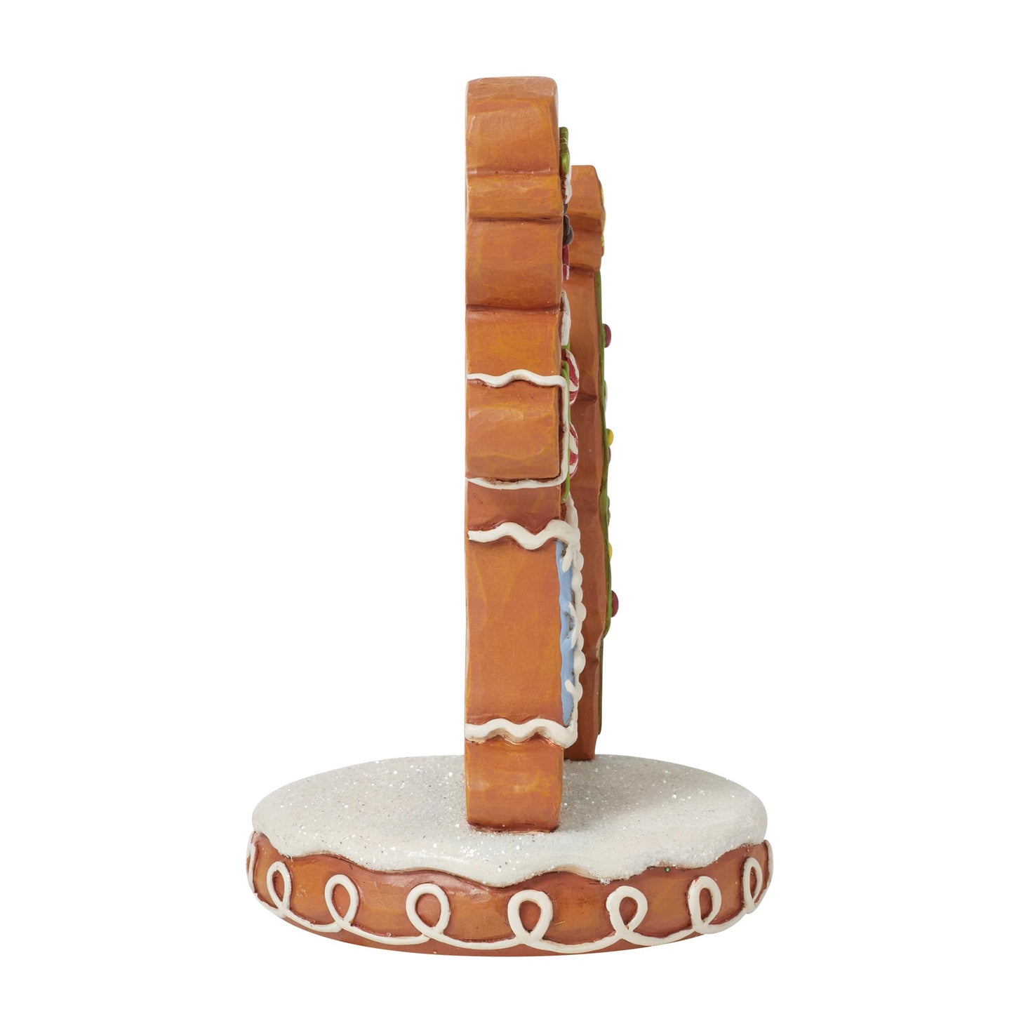Enesco Jim Shore Heartwood Creek Gingerbread Christmas Gent with Tree Figurine- Stone Resin Hand Painted Crafted Collectible Mini Figurines Christmas Home Decor Statue, 4.62 Inch
