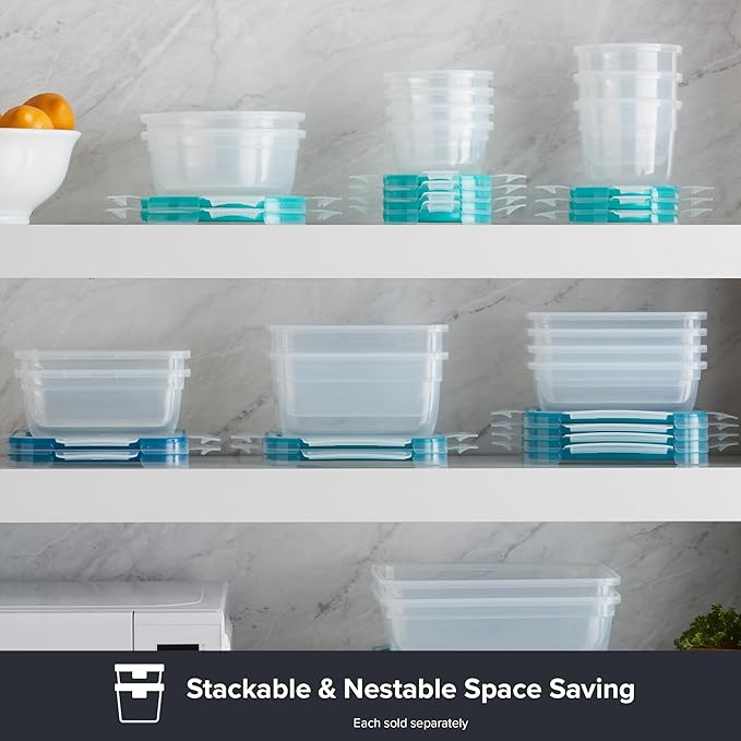Snapware Plastic Total Solution 16-Pc Food Storage Containers Set, 2-Cup &