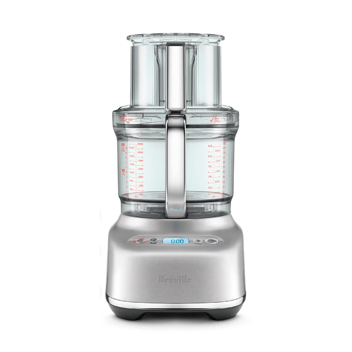 Breville BFP838 Paradice 16 Cup Food Processor and Dicer, Large, Brushed Stainless Steel