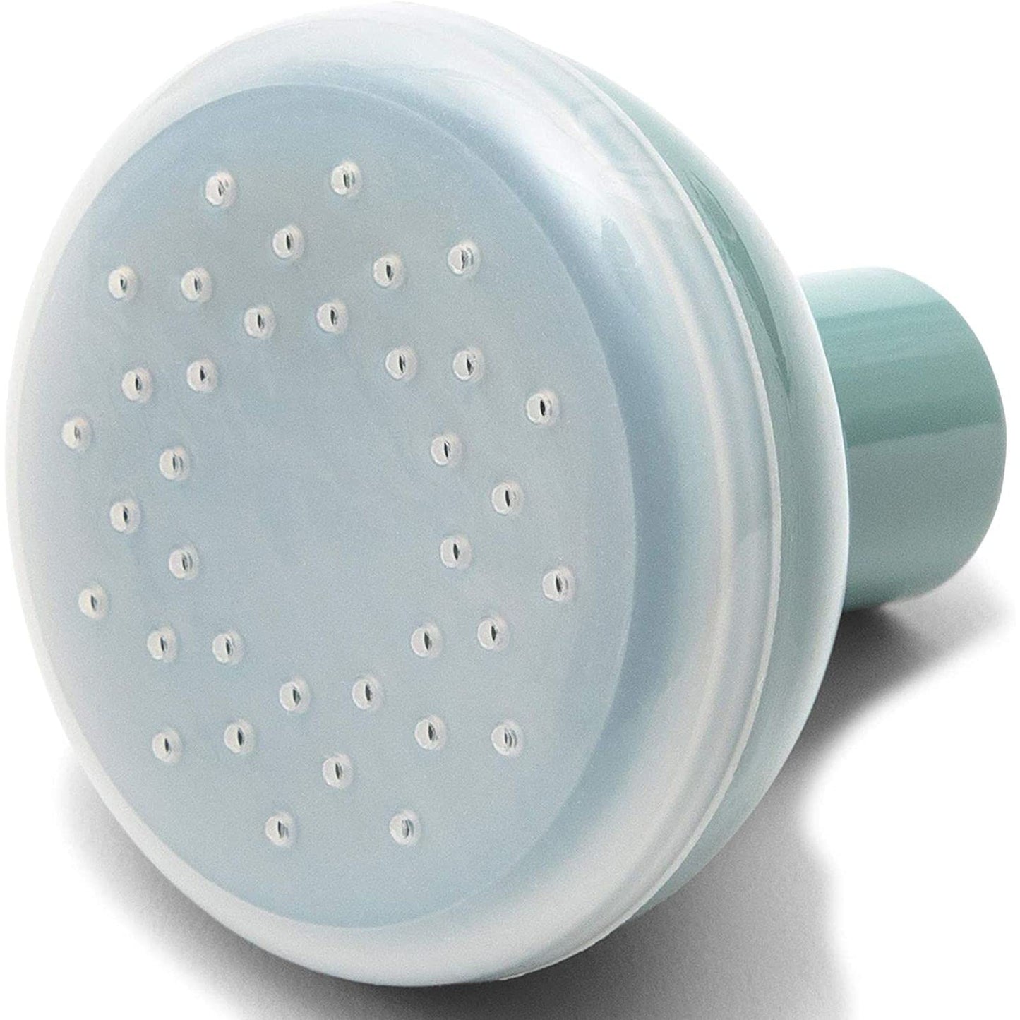 Small Mint Green Plastic Watering Can with Long Spout Sprinkler Head for Garden, Indoor and Outdoor Plants, Flowers (0.4 Gallon)