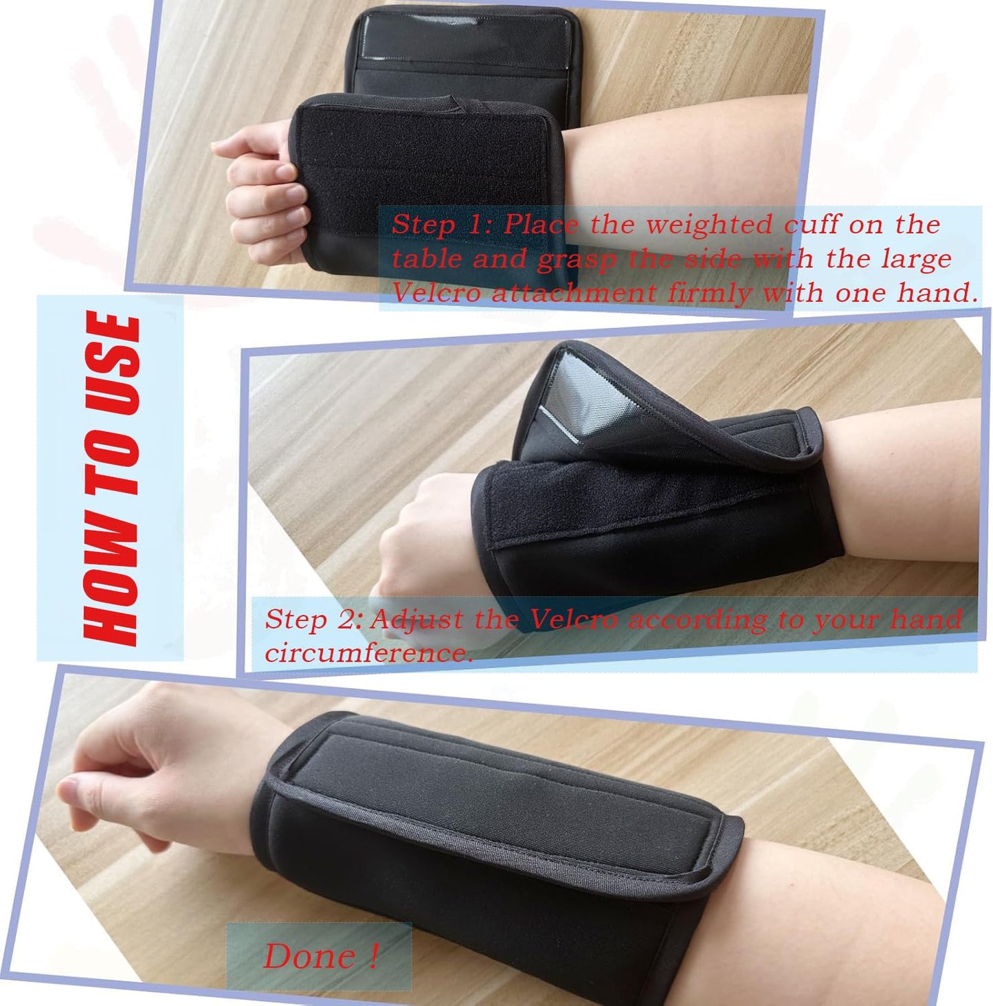 Okueejur Wrist Weights for Tremors Hand Weighted Utensils for Hand Tremors Perfect Writing Weights & Hand Strengthening Tools for Parkinson’s Essential Tremors Patients (1)