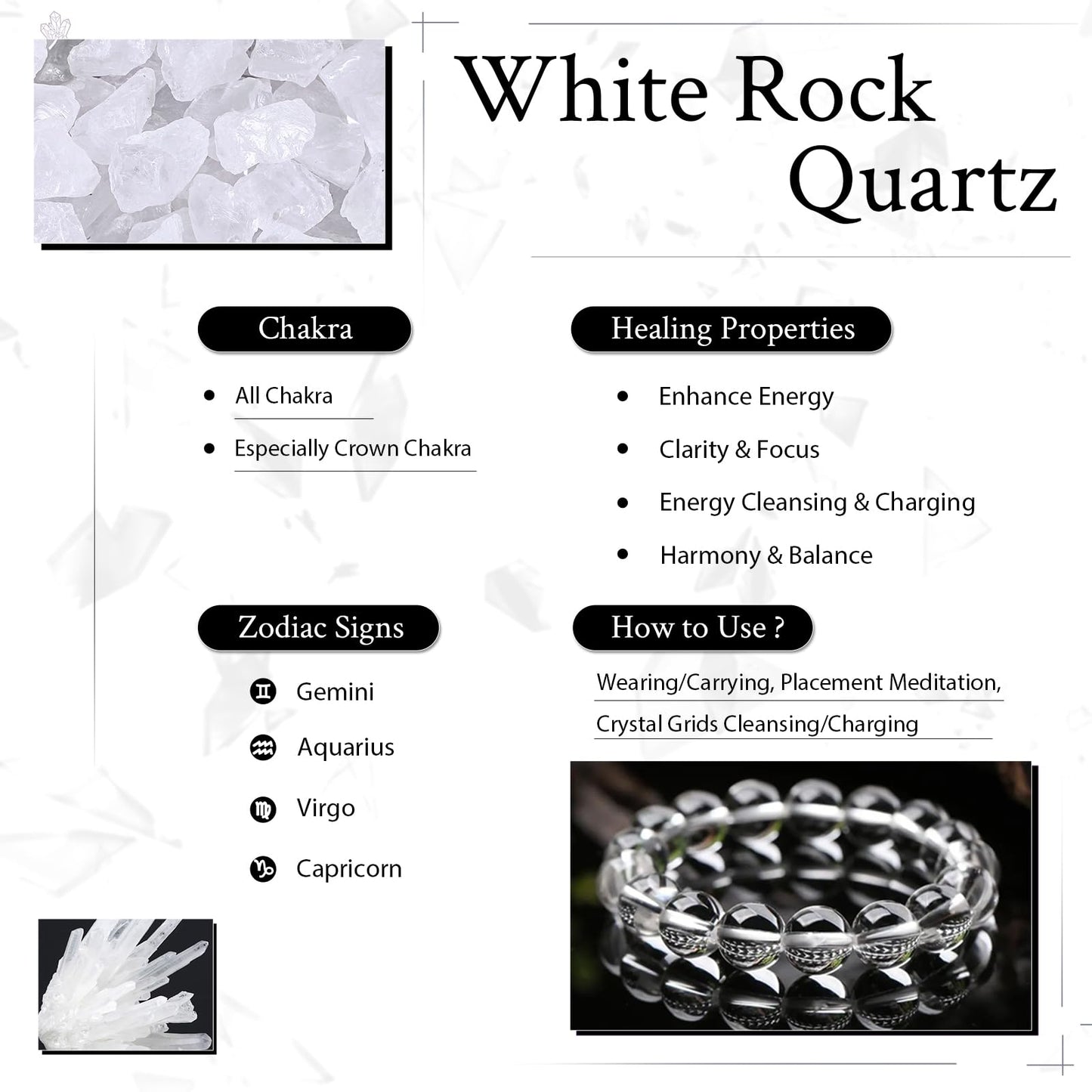 moonsix Natural Rock Crystal Quartz Obelisk Tower, Irregular Raw Crystal Wands Geode Stone for Meditation Home Decor, 301-400g