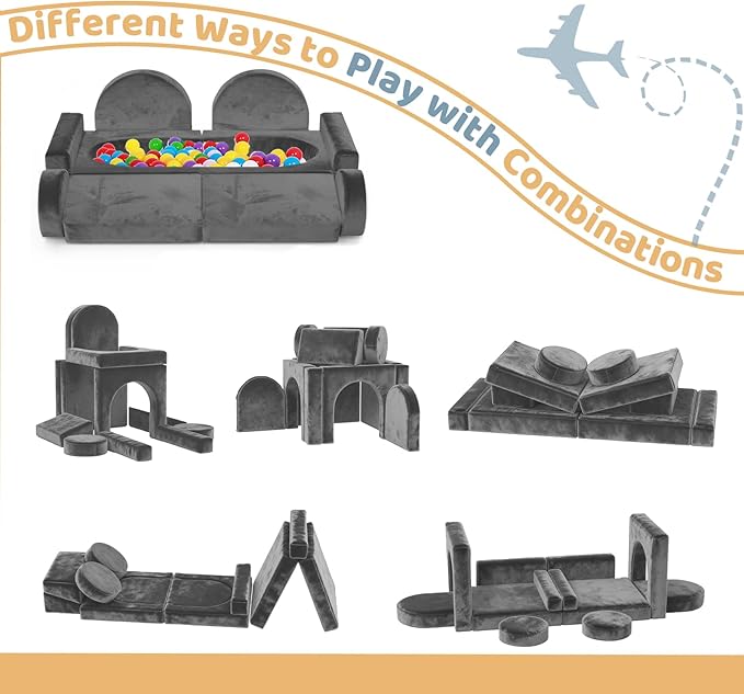 12pcs Modular Kids Play Couch