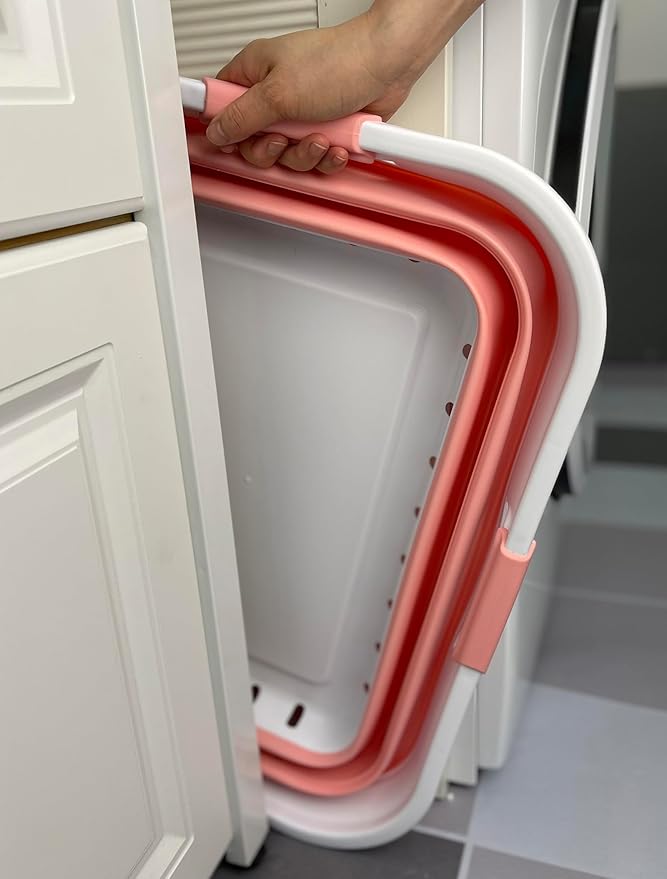 SAMMART 42L Collapsible Plastic Laundry Basket