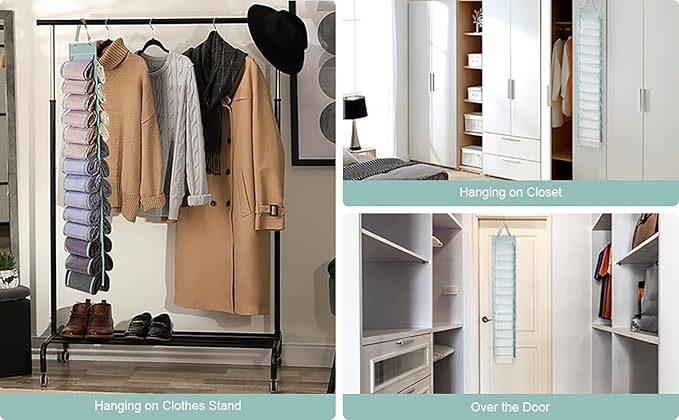 Legging Organizer Storage, T-Shirt Hanging Closet Hanging Clothes Organizer