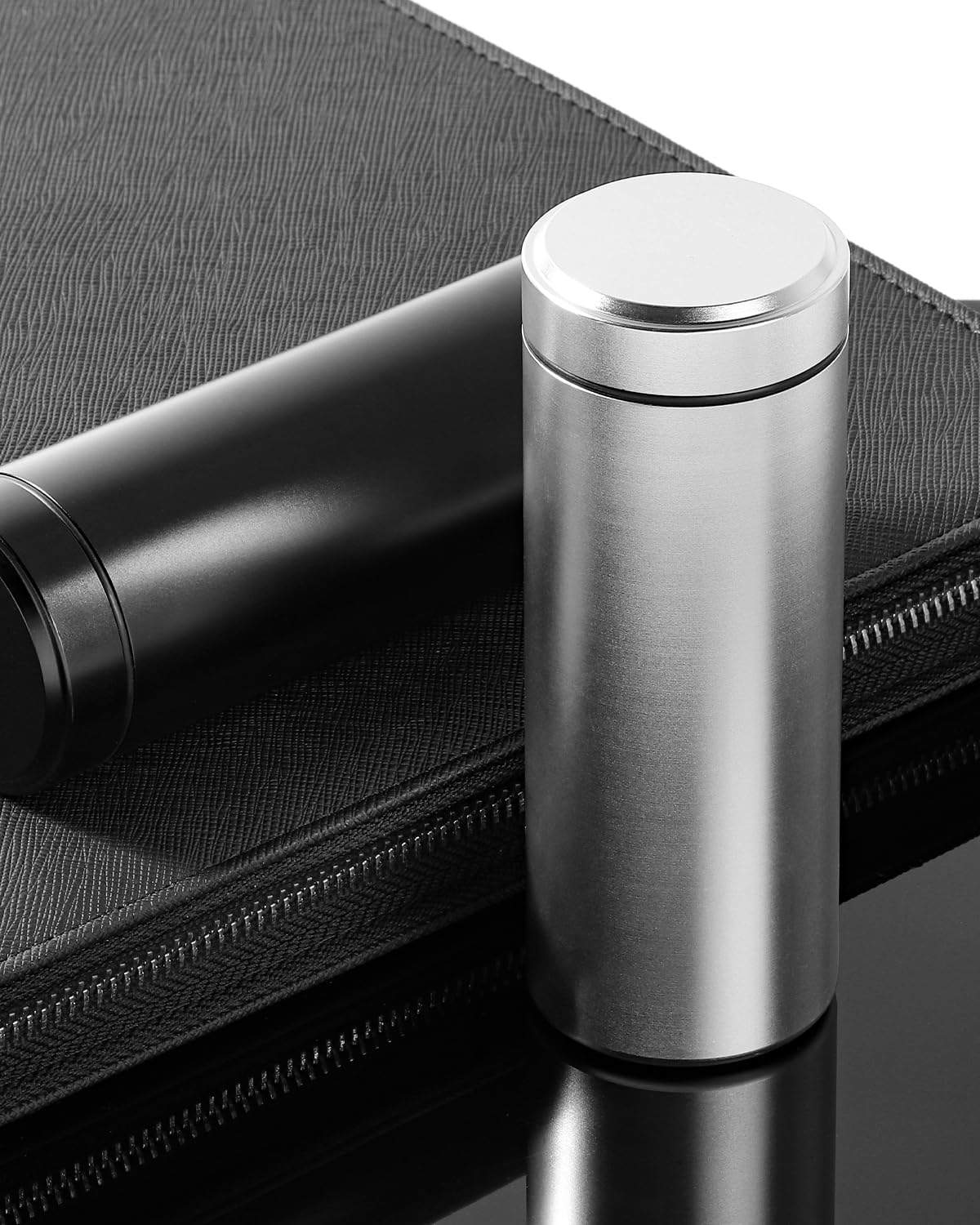 OZCHIN Aluminum Storage Jar Portable Airtight Smell Proof Container Bottle Multipurpose Storage Container for Spices, Coffee & Teas 196 ml