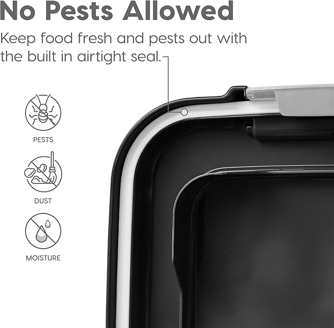 IRIS USA Dog Food Storage Container, 30 lbs & 11 lbs Combo, Cat Food Storage